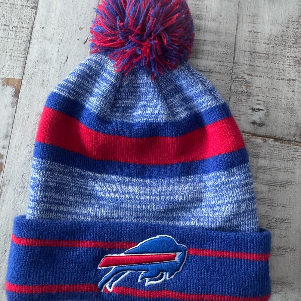 NFL New Era Buffalo Bills Blue and Red Beanie Hat Unisex